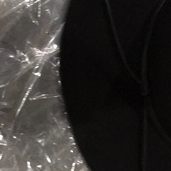 BLACK WOOL & LEATHER WIDE-BRIM FEDORA - Picture 7 of 12